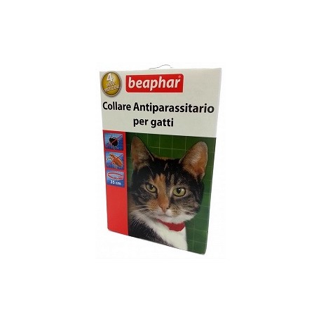 Beaphar Collare Antiparassitario Gatto Rosso/Blu 35cm
