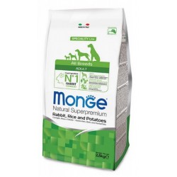 Monge All Breeds Adult Coniglio, Riso e Patate 2,5 kg