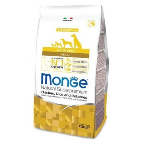 Monge All Breeds Adult Pollo, Riso e Patate 2,5 kg