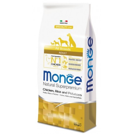 Monge All Breeds Adult Pollo, Riso e Patate 12 kg