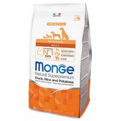 Monge All Breeds Cane Adult Anatra, Riso e Patate 12 kg