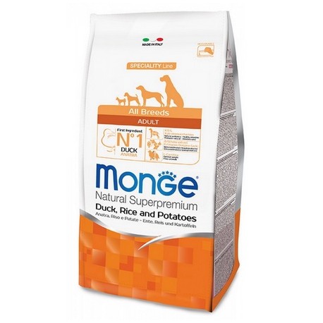 Monge All Breeds Cane Adult Anatra, Riso e Patate 12 kg