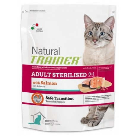 Natural Trainer Cat Sterilised Salmone 300 gr