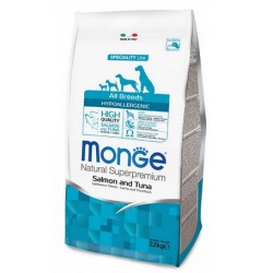 Monge Hypoallergenic Cane Salmone e Tonno 2,5 kg