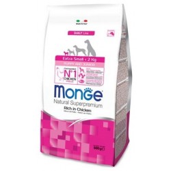 Monge Extra Small Puppy & Junior Ricco di Pollo 800 gr