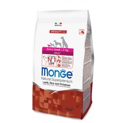 Monge Extra Small Adult Agnello, Riso e Patate 2,5 kg