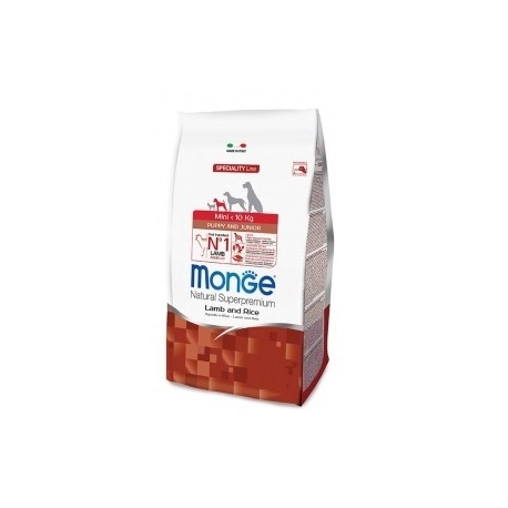 Monge Mini Puppy & Junior Agnello e Riso 2,5 kg