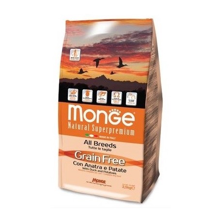 MONGE GRAIN FREE ANA/PAT 2,5KG