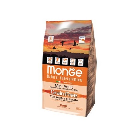 MONGR GRAIN FREE MINI ANA/PAT 2,5KG