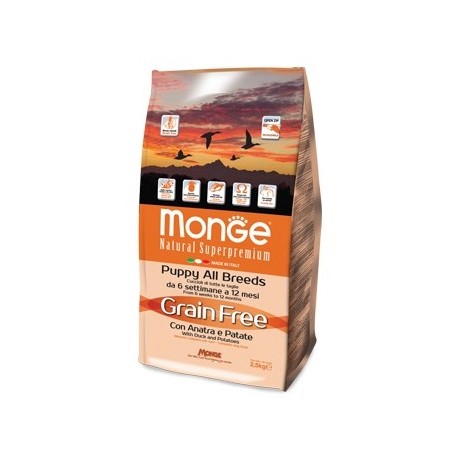 MONGE GRAIN FREE PUPPY ANA/PAT 2,5KG