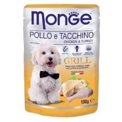 MONGE GRILL DOG BUSTE POL/TAC 100GR