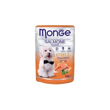 MONGE GRILL DOG BUSTE SALMONE 100GR