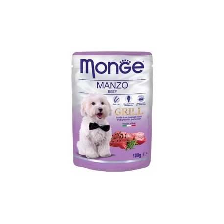 MONGE GRILL DOG BUSTE MANZO 100GR