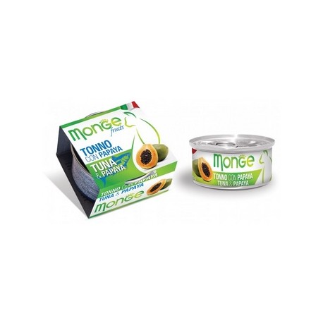 MONGE CAT FRUIT TONNO CON PAPAYA 80GR