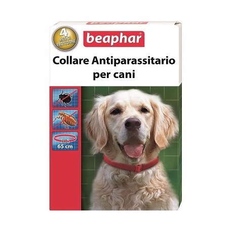 Beaphar Collare Cane Antiparassitario Blu/Rosso