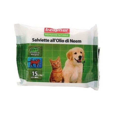 Beaphar Salviette Olio di Neem