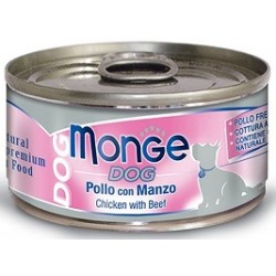 MONGE DOG NATUR POLLO/MANZ 95GR