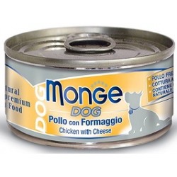 Monge Dog Pollo con Formaggio 95 gr