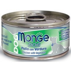 MONGE DOG NATUR POLLO/VERD 95GR