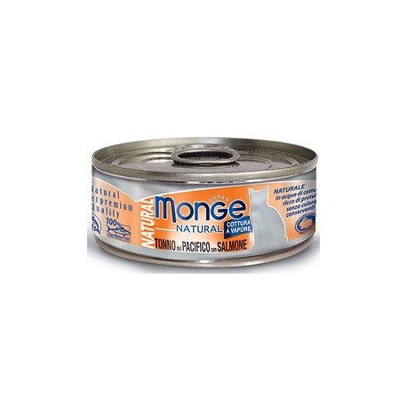 Monge Natural Gatto Tonno del Pacifico con Salmone 80 gr