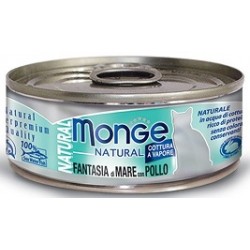 Monge Natural Gatto Fantasia di Mare con Pollo 80 gr