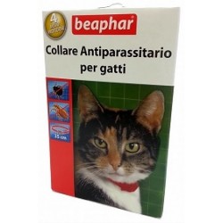 Beaphar Collare Antiparassitario Gatto Rosso/Blu 35cm