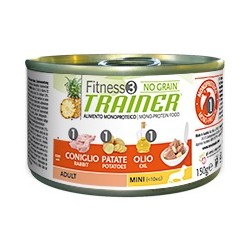 Fitness Trainer Adult Mini Coniglio, Patate e Olio 150 gr