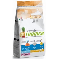 Fitness Trainer Junior Medium & Maxi Salmone, Riso e Olio 3 kg