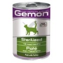 GEMON CAT STERILIZED TACCHINO 400GR