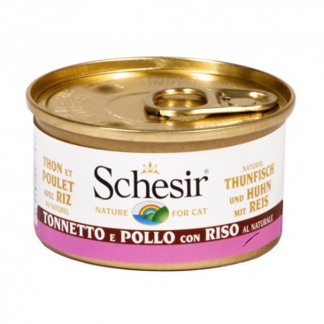 SCHESIR NAT TONNO POLLO E RISO 85GR