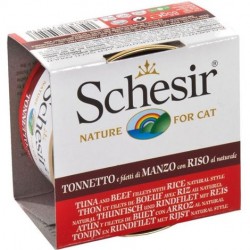 SCHESIR NAT TONNO MANZO RISO 85GR