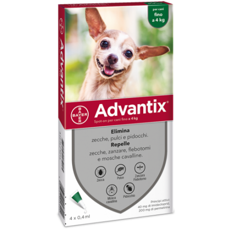 ADVANTIX CANE 1PIP FINO A 4KG