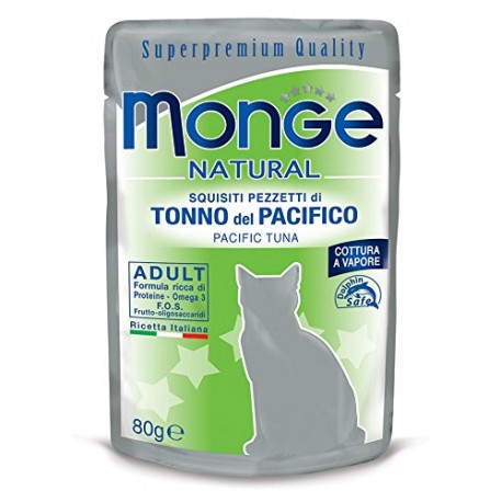 MONGE CAT TONNO DEL PACIFICO 80GR BUSTINA