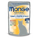 MONGE CAT TONNO FEGATINI POLLO 80GR BUSTINA