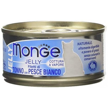 MONGE CAT JELLY FILETTI TONNO/PESCE 80GR