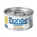 MONGE CAT SFILACCETTI MONO POLLO 80GR