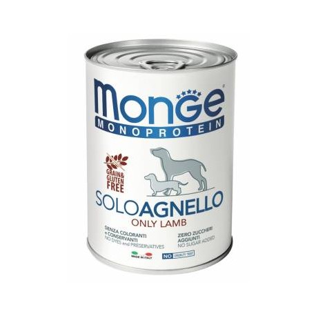 MONGE DOG SOLO AGNELLO 400GR