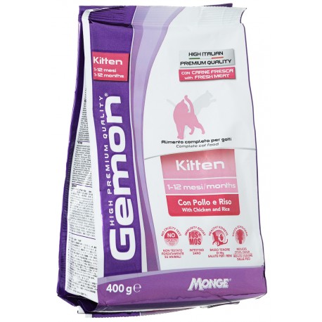 GEMON CAT KITTEN POLLO 400GR