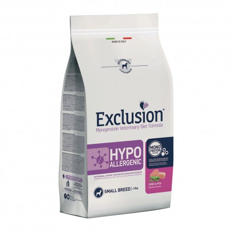 Exclusion Diet Hypoallergenic Small Breed Maiale e Piselli 2 kg