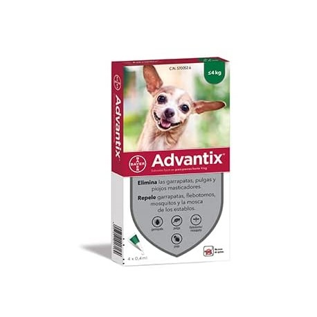 ADVANTIX SPOT ON CANI FINO A 4 KG.