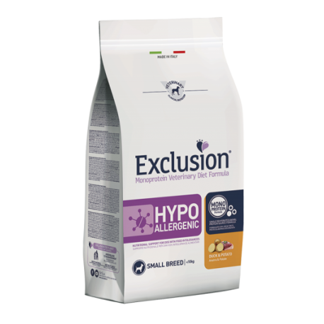 Exclusion Diet Hypoallergenic Small Breed Anatra e Patate 2 kg