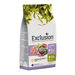 Exclusion Mediterraneo Light Medium Breed Pollo 3 kg