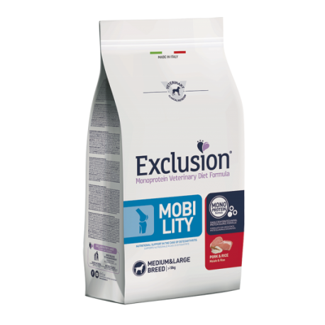 Exclusion Diet Mobility Medium/Large Breed Maiale e Riso 12,5 kg